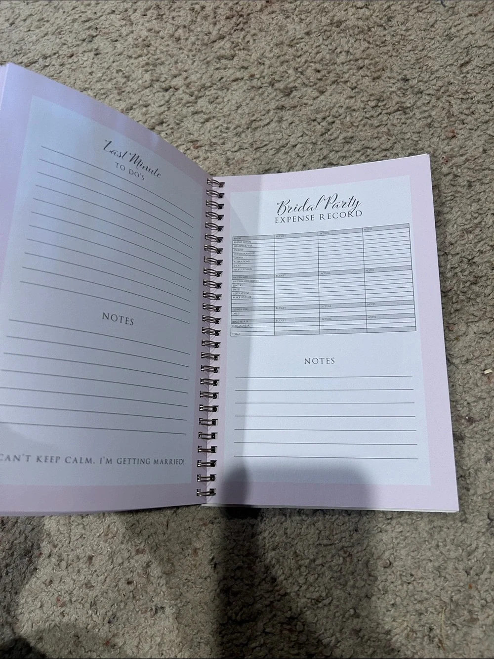 Happily Ever After Planning Notebook - Blush Pink